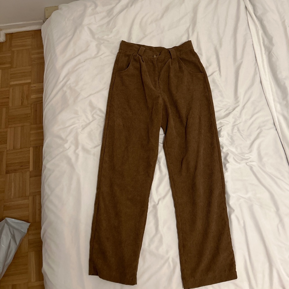 Brown corduroy pants